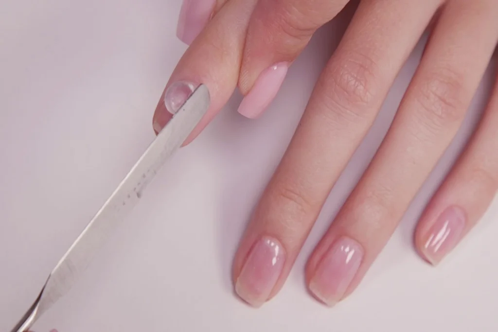 image showing Gel Overlay French Nail Extension